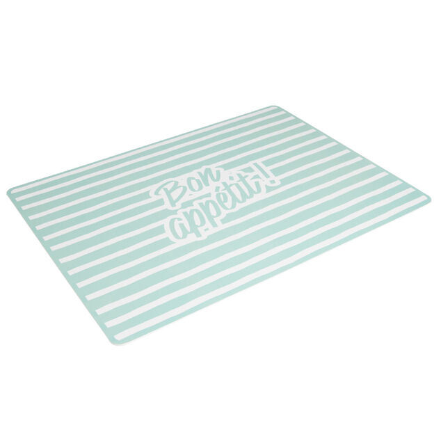 Tapis repose gamelle animaux Bon appétit plastique 32x43cm