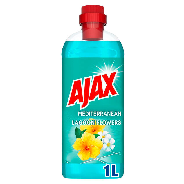 Nettoyant M&eacute;nager Ajax fra&icirc;cheur lagon 1L