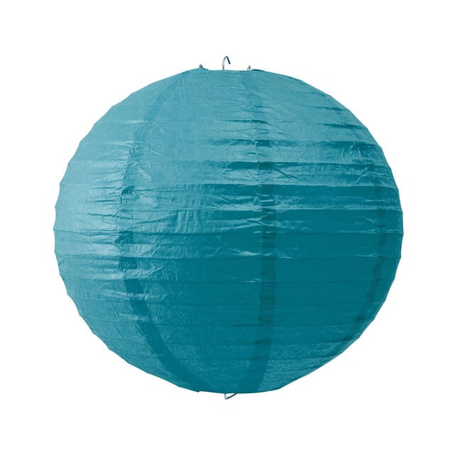 Lanterne chinoise en papier bleu