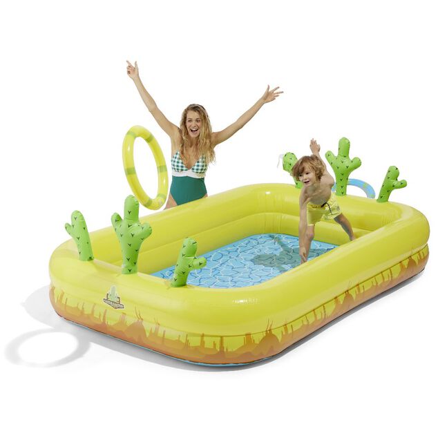 Piscinette gonflable enfant jeu cactus 175x260xH82cm