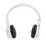 Casque audio et micro filaire pliant blanc et noir 1,20m