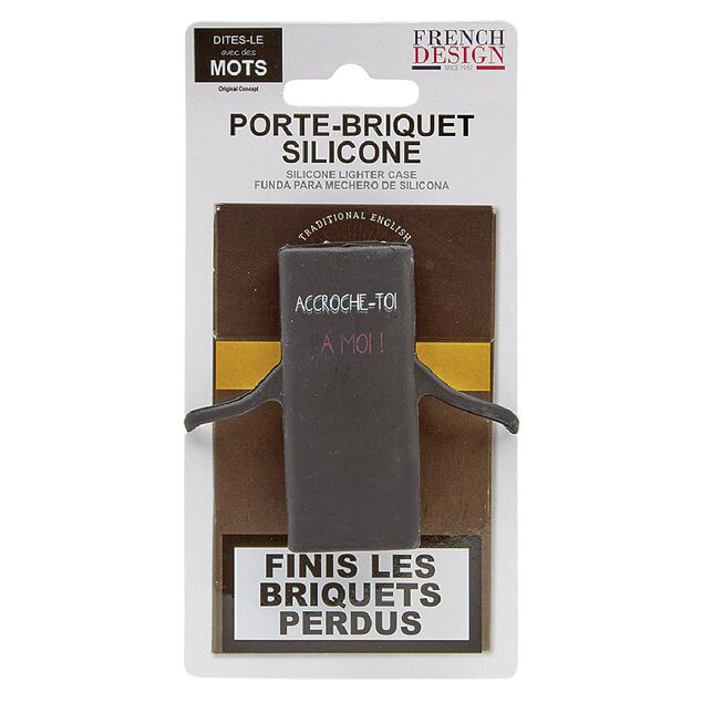 &Eacute;tui &agrave; briquet en silicone design message