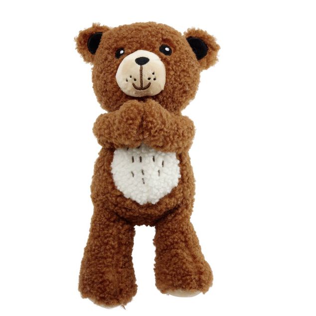 Peluche ours polyester H22,5cm (2 mod&egrave;les)