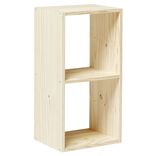 Structure Box Cube 2 cases 35x30x70cm pin naturel