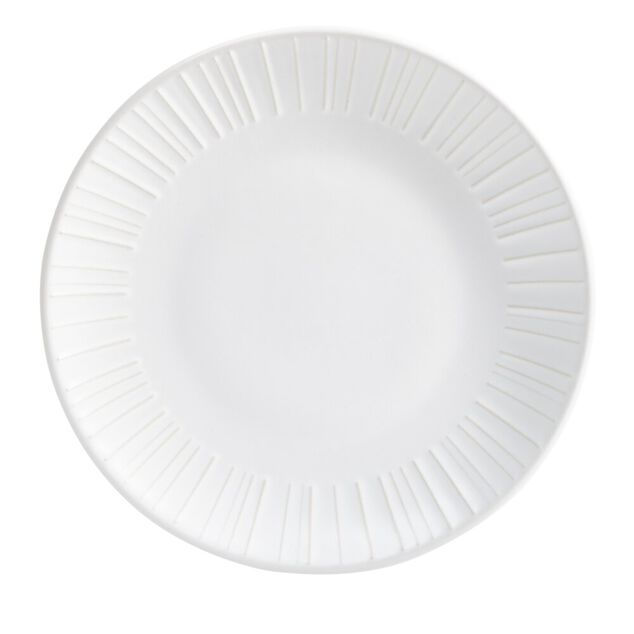 Assiette &agrave; dessert ronde c&eacute;ramique blanc &Oslash;21cm