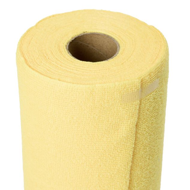Rouleau microfibre X30 lingettes polyester L30X30X0,3 cm (3 mod&egrave;les jaune/bleu/vert)