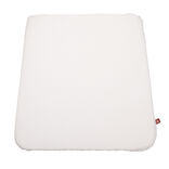 Coussin carr&eacute; pour fauteuil Gary gris et blanc 43x45cm
