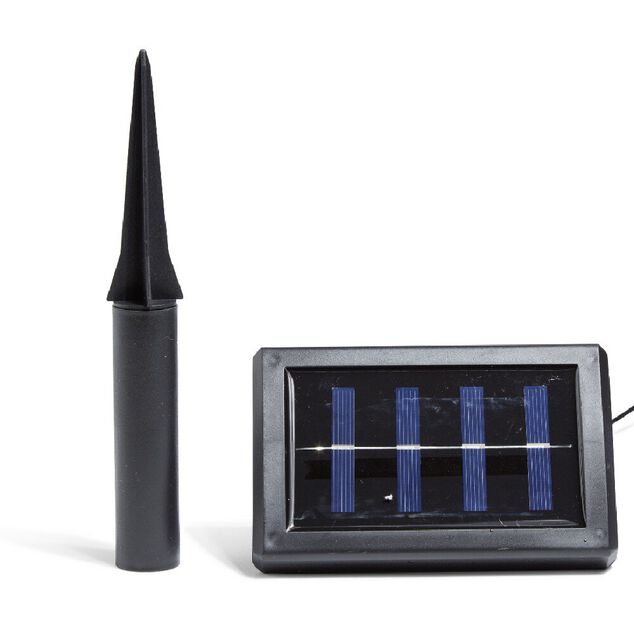 Guirlande solaire 400 LED clignotante blanc chaud 25 m