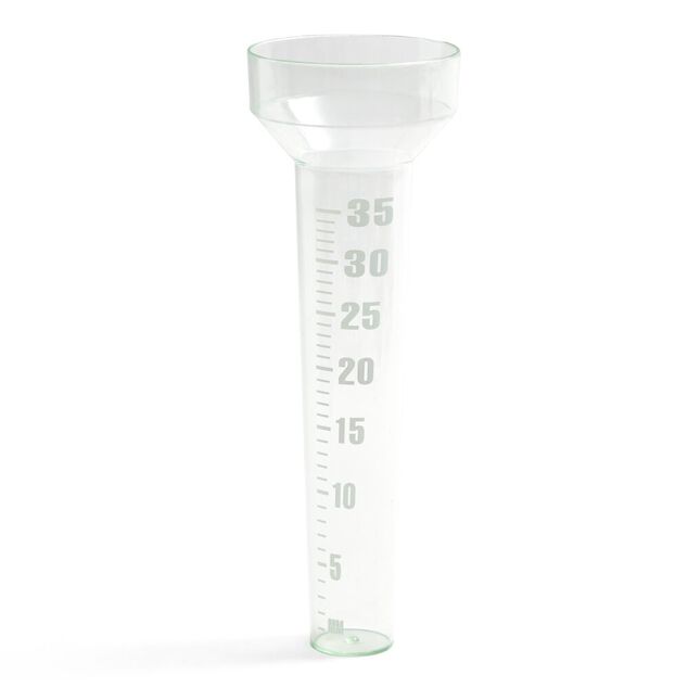 Pluviom&egrave;tre en plastique vert 35ml