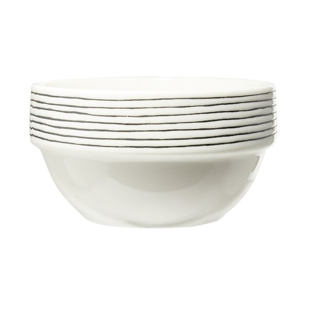 Lot de 4 bols en fa&iuml;ence color&eacute;s avec support &Oslash;14xH8cm
