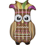 Matelas gonflable hibou multicolore