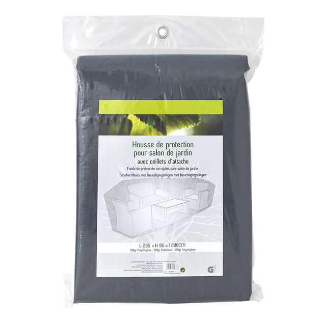 Housse de protection rectangulaire pour salon jardin
