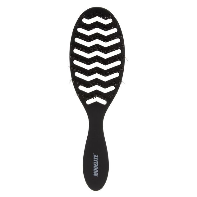 Brosse tunnel multi-usages nylon/sanglier picots perl&eacute;s noir