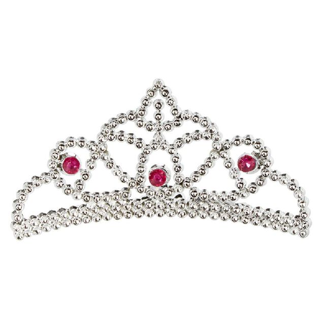 Serre-t&ecirc;te couronne princesse argent&eacute;