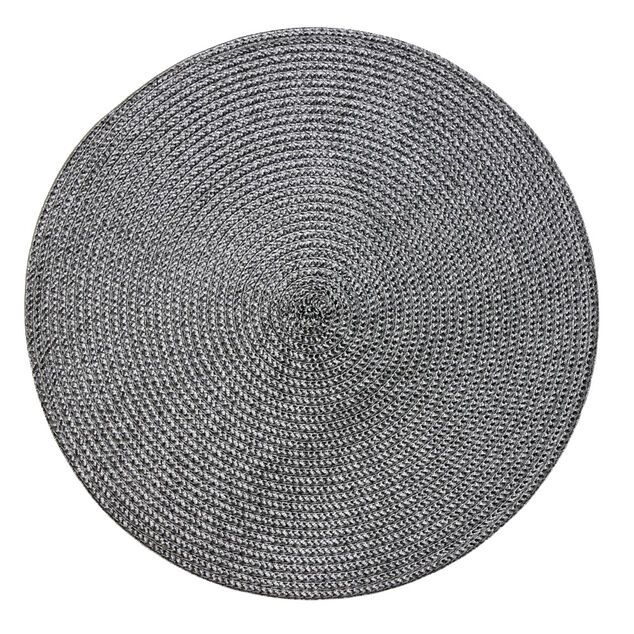 Set de table rond Ø35cm (2 modèles gris foncé ou beige)
