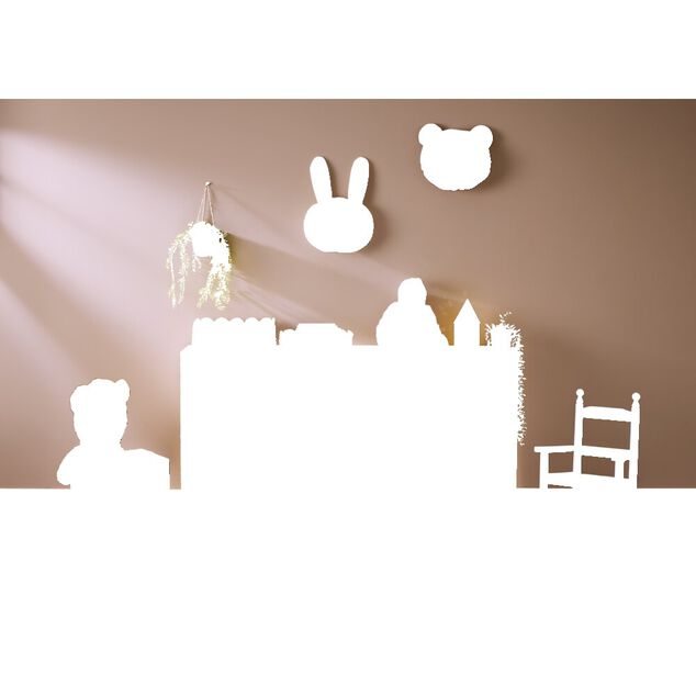 Structure Box Cube 4 cases 35x30x139cm pin naturel