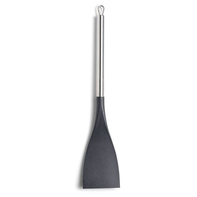 Spatule de cuisine en plastique avec manche en inox L.37,2cm