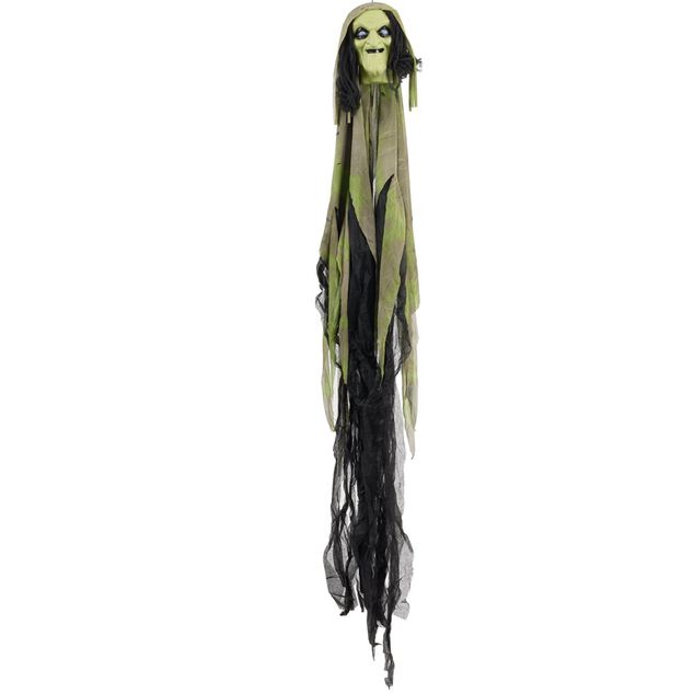 D&eacute;coration Halloween fant&ocirc;me squelette &agrave; suspendre 160x190cm (2 mod&egrave;les)