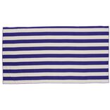 Serviette de plage bleue et blanche 170x90cm