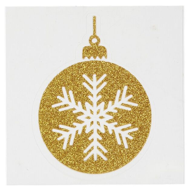 D&eacute;coration fen&ecirc;tre et mur boule de No&euml;l adh&eacute;sive (6 mod&egrave;les)