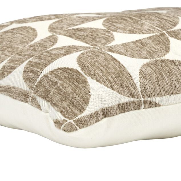 Coussin carr&eacute; motif effet velours biface 40x40cm (2 mod&egrave;les)