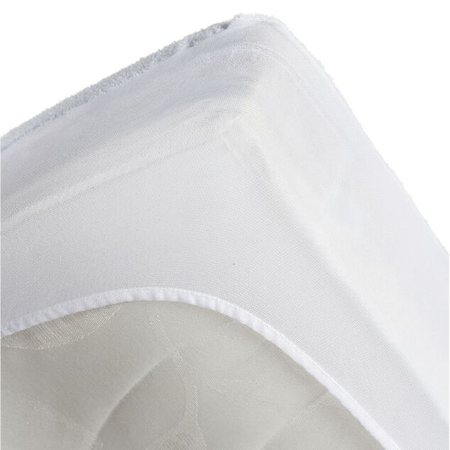 Protège matelas 2 personnes éponge imperméable anti-acariens 140x190cm