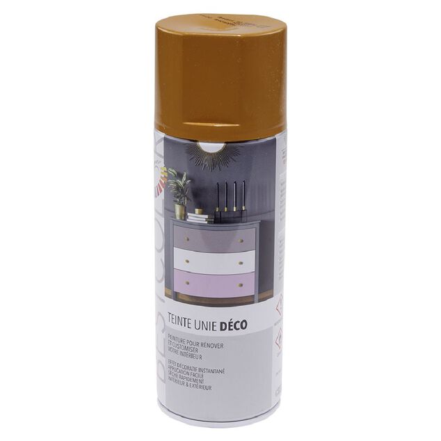 Peinture int&eacute;rieur ext&eacute;rieur jaune ocre terre de Sienne 400ml