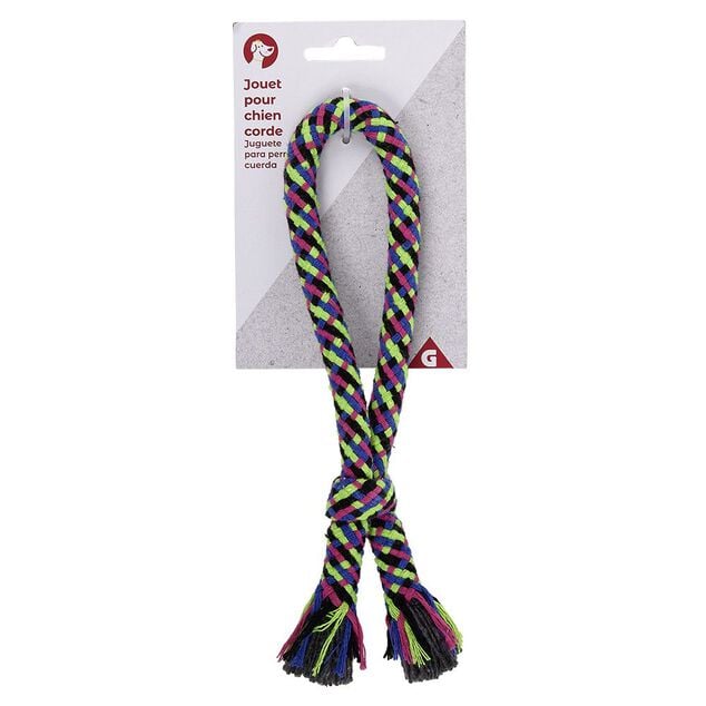 Jouet pour chien Poign&eacute;e en corde avec noeud L.12 cm