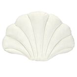 Coussin forme coquillage blanc 28x38cm