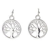 Boucles d'oreilles arbre de vie métal 2xH3,5cm (3 modèles)