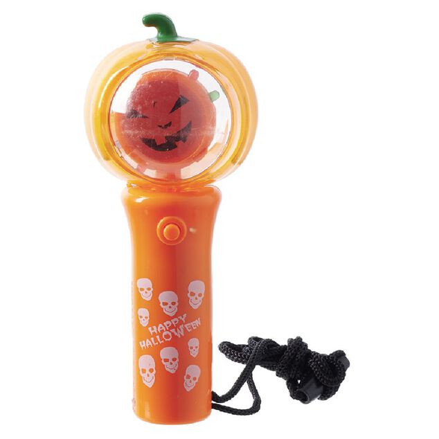 Torche tournoyante Halloween noir orange ou rose