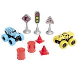 Ensemble quad x2 avec panneaux de signalisations x7