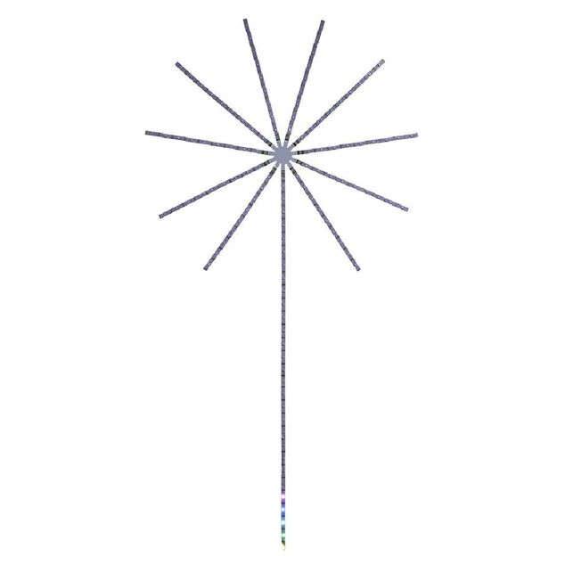 Feu d'artifice led couleurs changeantes H138cm