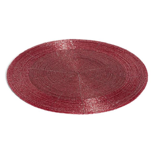 Set de table rond brillant &Oslash;33cm - 4 mod&egrave;les