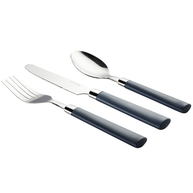 Ménagère couverts acier 12 pièces dans boîte plastique (4 modèles)