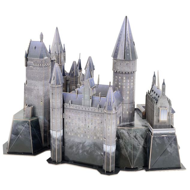 Maquette puzzle 3D ch&acirc;teau Poudlard Harry Potter 198 pi&egrave;ces gris