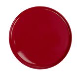 Assiette ronde plate Nordic porcelaine rouge &Oslash;28cm