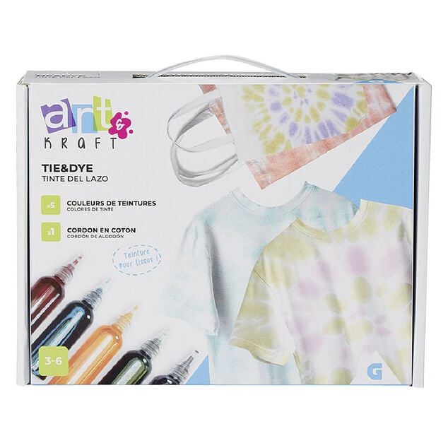 Jeu cr&eacute;atif Tie&Dye - teinture pour tissus