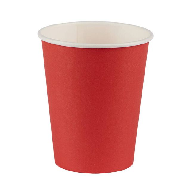 Gobelet en carton rouge et blanc 21 cl x50