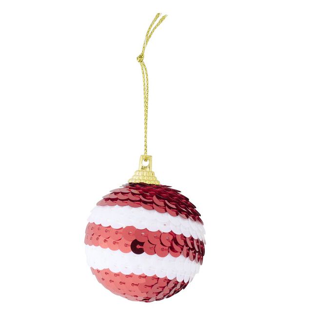 Boule de No&euml;l mini &agrave; sequins x8