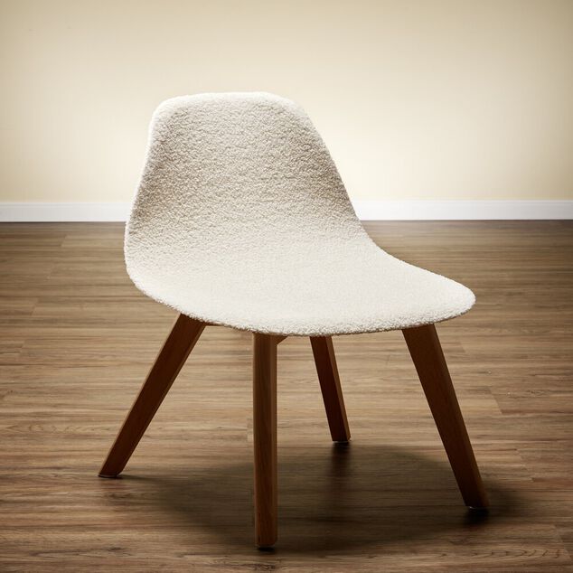 Housse de chaise en tissu bouclette extensible 4 couleurs unies
