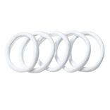 Élastique à cheveux x5 blanc Ø4cm