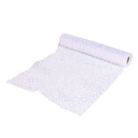 Chemin de table blanc avec paillettes 3m