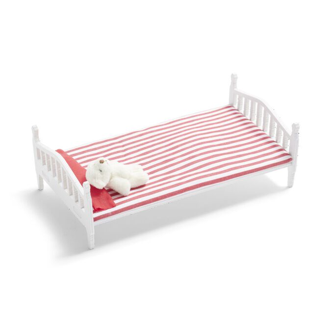 Lit et ours en peluche pour lutin farceur L22x12x7,5cm