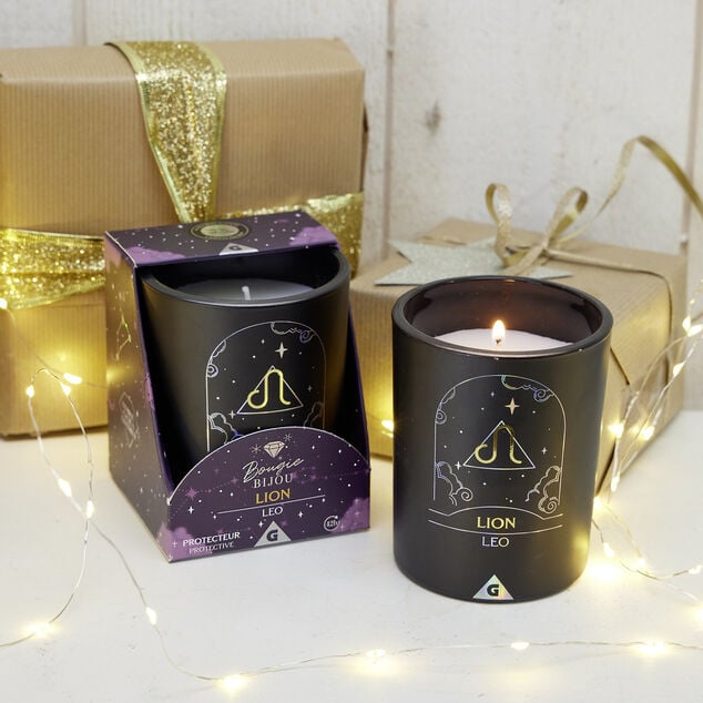 Bougie bijou signe astrologique bracelet argenté - 12 modèles