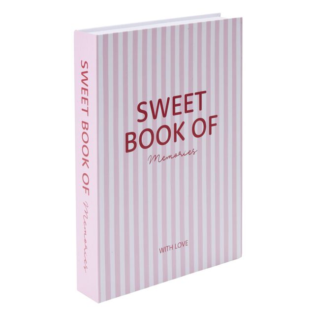 Bo&icirc;te livre carton &ldquo;Sweet&rdquo; rose 18x25cm
