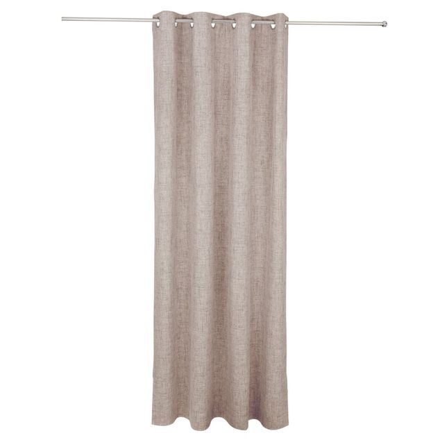 Rideau occultant effet chin&eacute; beige 140x240cm