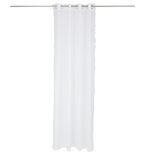 Voilage polyester 140x240cm frange blanc