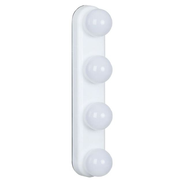 Lampe de miroir 4 spots blanc