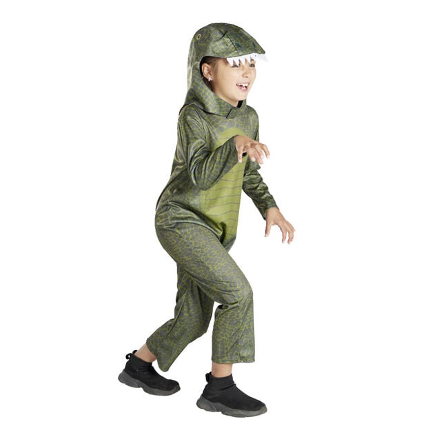 D&eacute;guisement enfant dinosaure combinaison avec capuche 7/10 ans